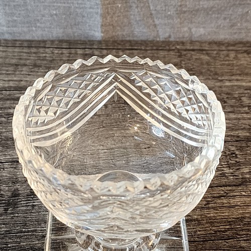 Vintage Pressed Glass Square Footed Champagne Shervert Oyster Goblet Clear - Picture 3 of 16