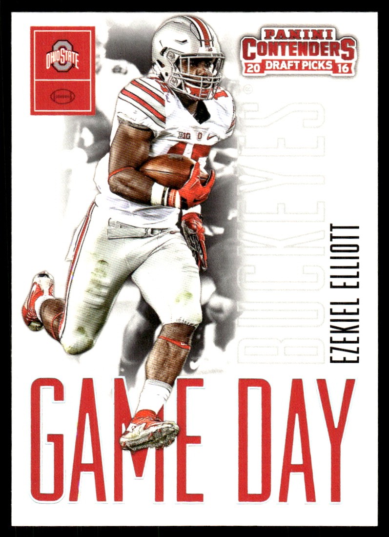 Ezekiel Elliott Panini Contenders Draft Picks Old School Colors #5 Base