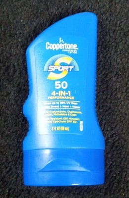 Coppertone SPORT Sunscreen SPF 50 Lotion, Water Resistant , Body Sunscreen Lotio