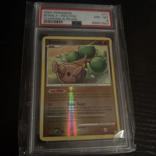 Bonsly 71/130 Diamond and Pearl Reverse Holo PSA 8 NM “B-Hole Bonsley”