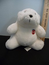 Vintage 1993 Coca Cola Polar Bear Plush 7" Coke Teddy Bear Toy Stuffed Animal
