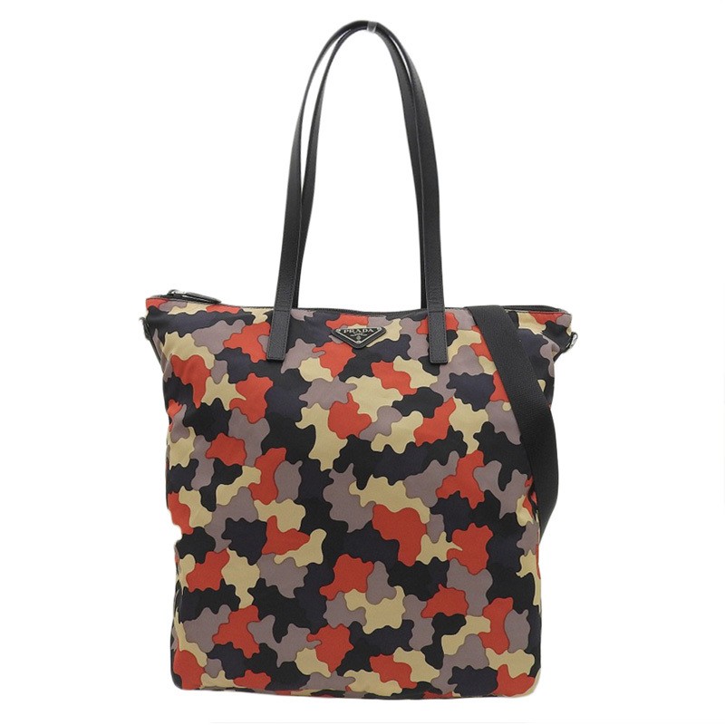 Prada 2Way Bag Shoulder Tote Nylon/Leather Multicolor Usedarrival Ob2015
