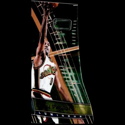 Gary Payton 1998-99 Topps Stadium Club Triumvirate Luminous #T7B Sonics HOF