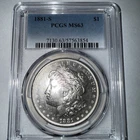 1881 S Morgan Silver Dollar NGC MS-63