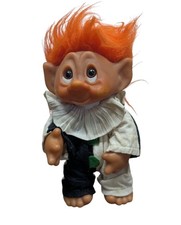 Vintage CLOWN Troll Doll 9in 1977 Denmark Thomas Dam 604 B