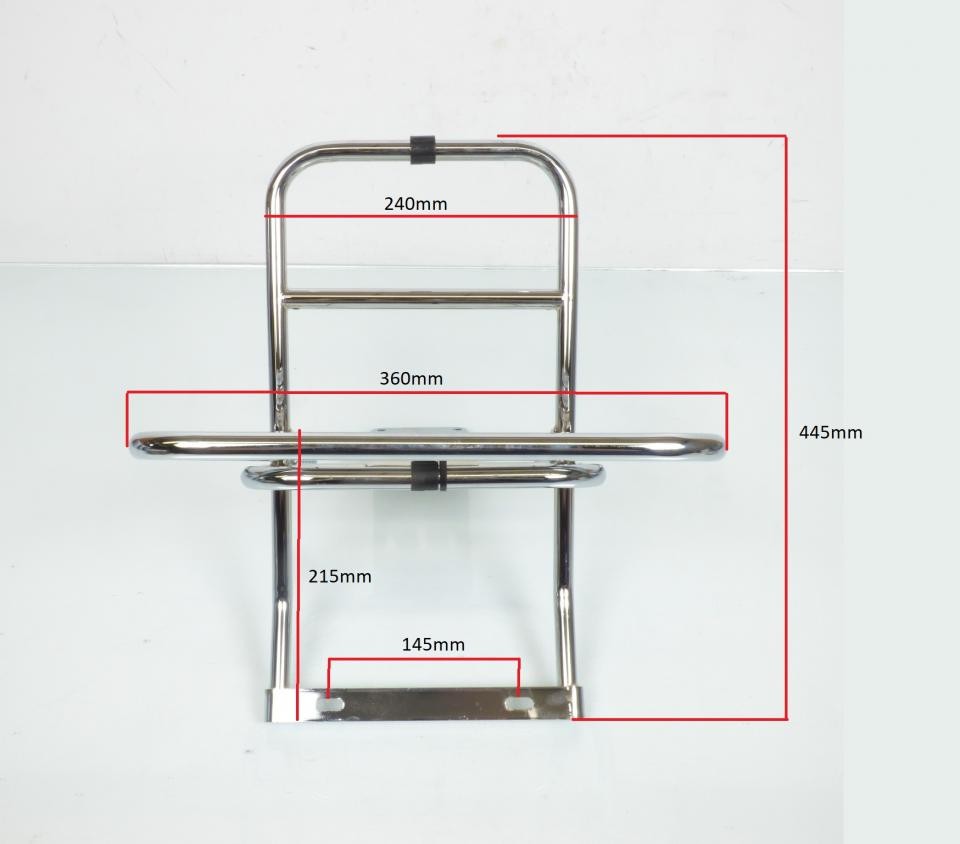 Porte bagage RMS chromé pour LML Star 150 code 610270M