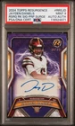 2024 Topps Resurgence Jayden Daniels Purple Surge Auto /75 PSA 9 RC
