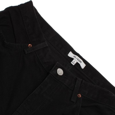 Re/Done NWT Denim Jeans Size 26 US 70s Low Rise Bell Bottom in Black Cotton