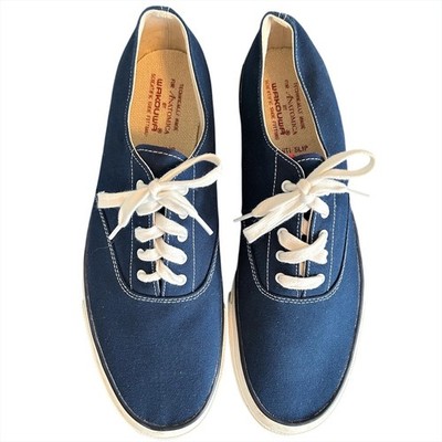 新品 wakouwa anatomica 25.0 Anatomica Wakouwa Deck Shoes Mens 10.5 Navy Blue Canvas Tennis