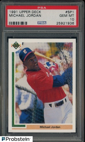 1991 Upper Deck #SP1 Michael Jordan Baseball RC Rookie HOF PSA 10 GEM MINT