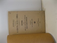 CANEVARI R., Annali del Ministero di Agricoltura, Industria e Commercio. Cenn...