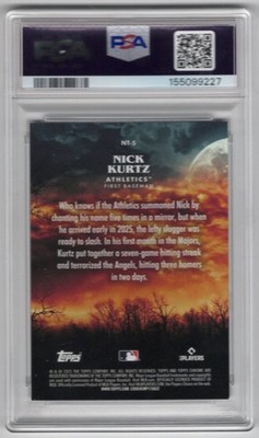 2025 Topps Chrome Update Series - Night Terrors Nick Kurtz #NT-5