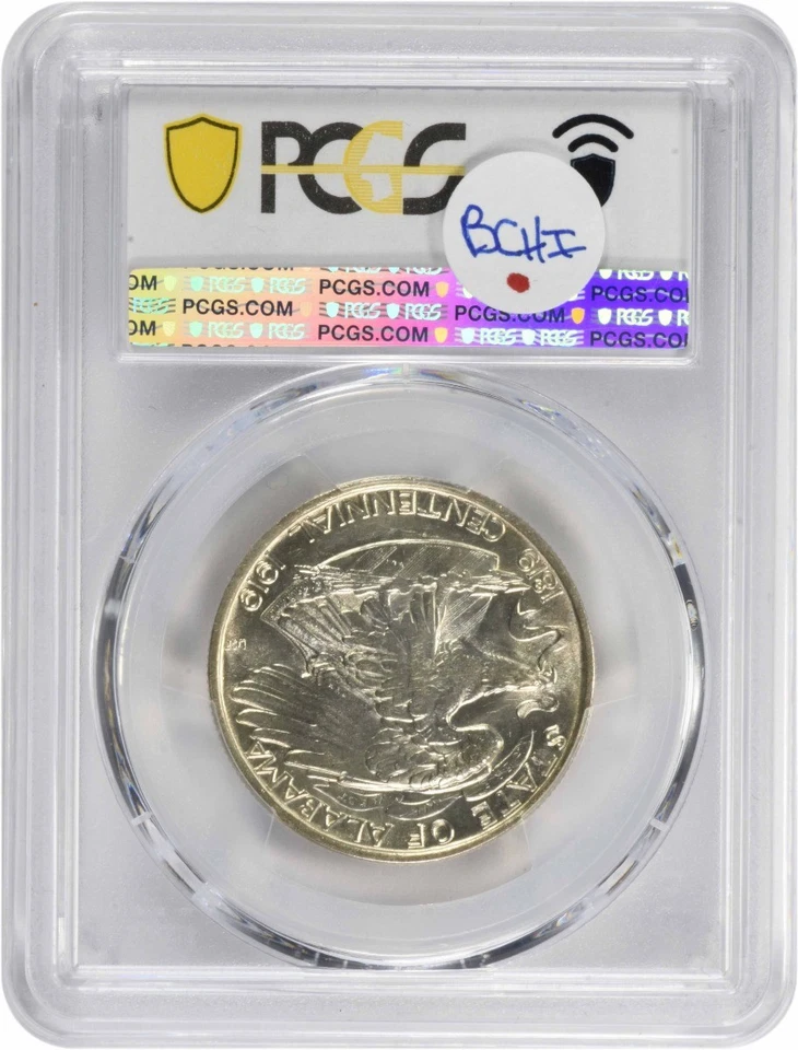 Alabama Commemorative Silver Half Dollar 1921 MS62 PCGS - Image 2 of 2