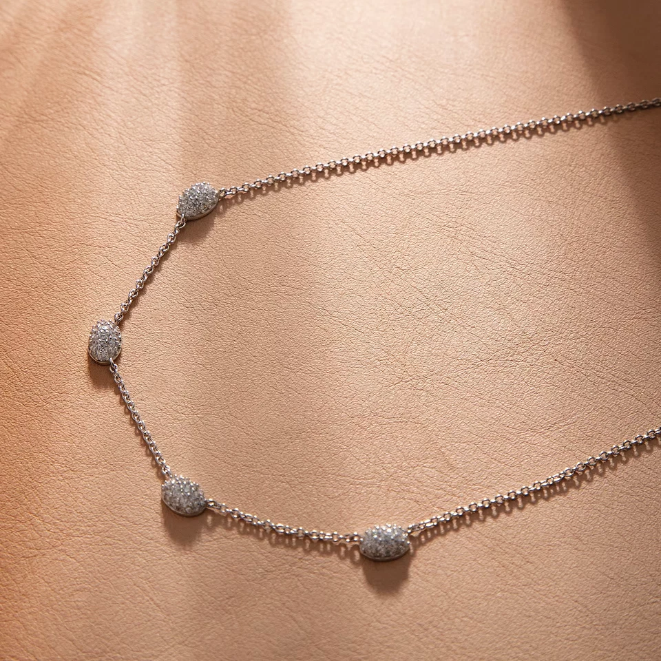 Collana donna/ragazza gioielli Morellato linea Pavé SAZB01 argento 925 % zirconi - Immagine 3 di 4