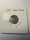 1868 Seated Liberty Half Dime 5c Circulated Damage