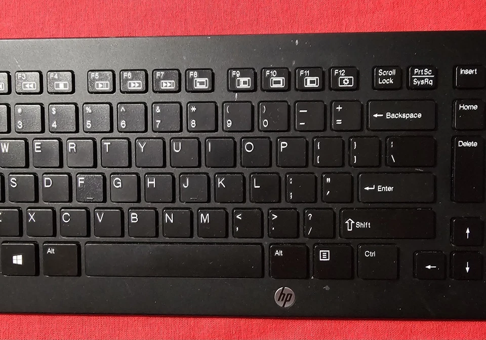 Teclado inalámbrico HP SK-2060 negro delgado sin receptor inalámbrico Foto 3 de 4