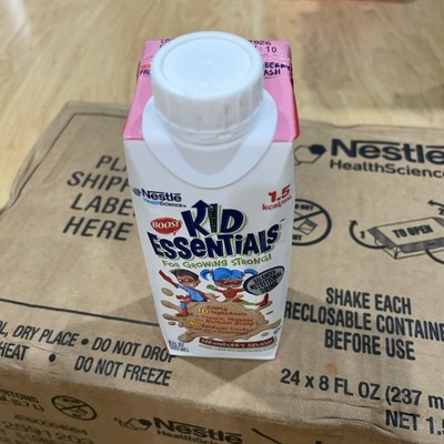 Boost Kid Essentials 1 Strawberry Splash 240 Cals 8oz Carton 24 exp 07/26