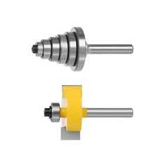 Rabbet Router Bit Set used on electric wood routers or engraving machines