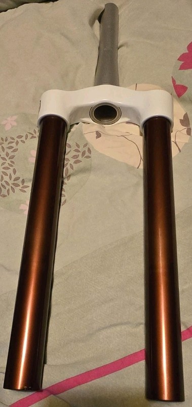 Marzocchi 350 / Z1 35mm Upper Assembly. Crown, 186mm Tapered Steerer & Stantions