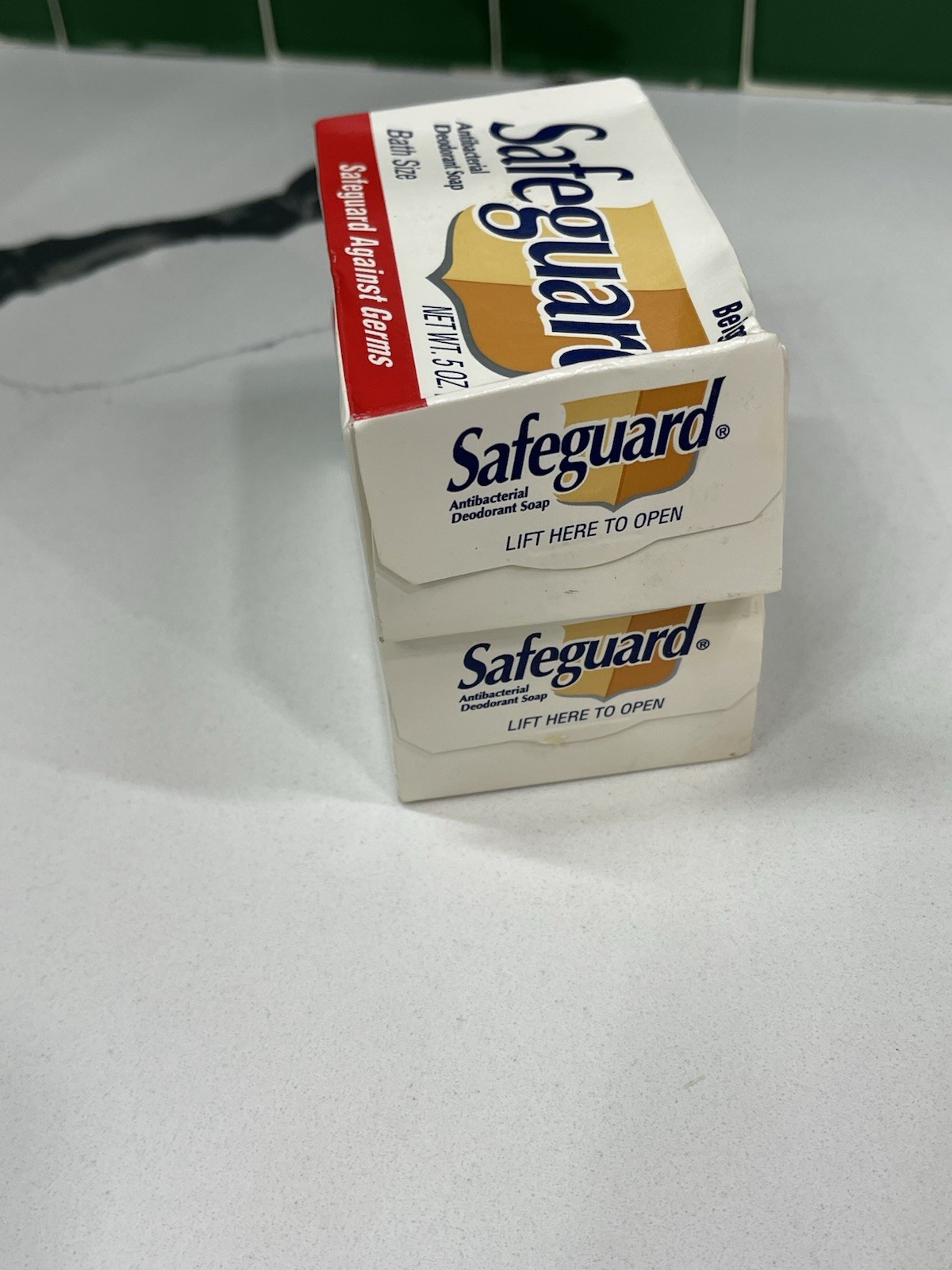 1994 Safeguard Beige 2 bars vintage Deodorant Soap in Box 5oz. Bath Size NOS