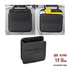 Mandark Car Seat Back Organizer, PU Leather Vehicle Backseat Hanging Black