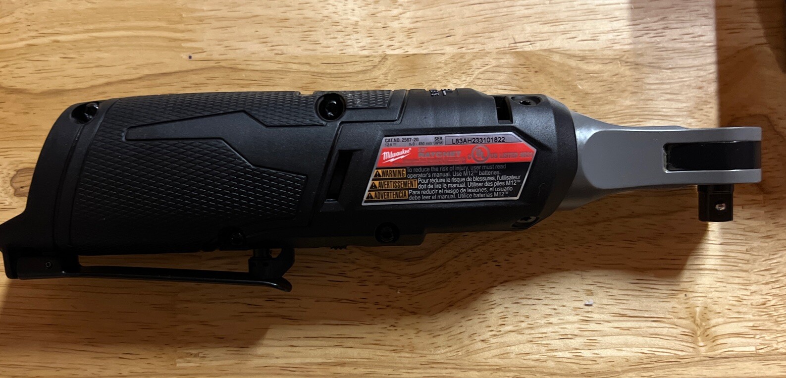 Milwaukee 2567-20 12V High Speed Ratchet - Black 45242593118 | eBay