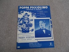 Poppa Piccolino Bob Museo Mascheroni Teddy Foster sheet music score