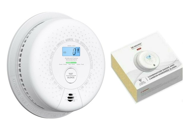 X Sense Sc01 Smoke And Carbon Monoxide Dual Alarm With Display 10 Year Battery For Sale Online Ebay