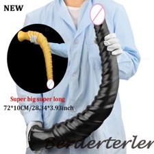 72x10cm Super Long and Large Dildo Anal Plug Anal Dilation Spiral Anal Sex Toys