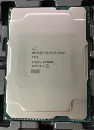 PROCESSEUR INTEL XEON GOLD 6334 CPU SRKXQ 18MB 8 CORE FCLGA4189 165W 3,60GHZ - Photo 2/5