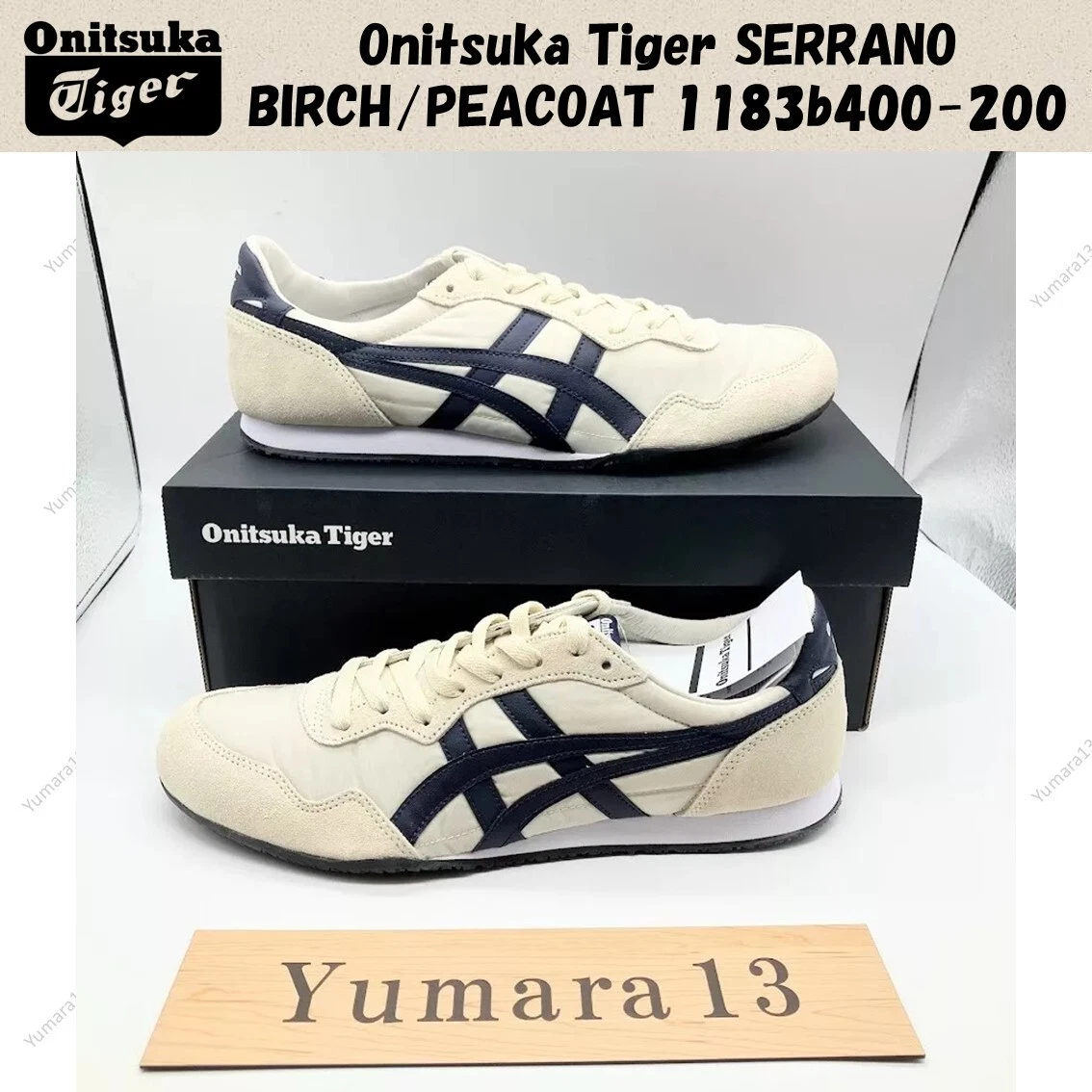 Onitsuka Tiger SERRANO BIRCH/PEACOAT 1183b400-200 Unisex Size