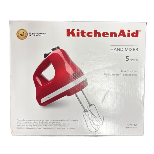New KitchenAid 5-Speed Ultra Power Hand Mixer KHM512ER
Opens in a new window or tab