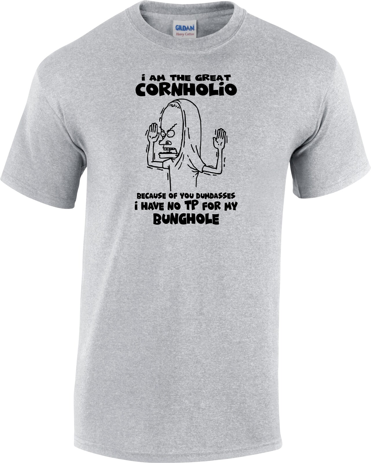 Beavis Cornholio Bunghole Toilet Paper TP Loo Roll Corona Funny Gift T