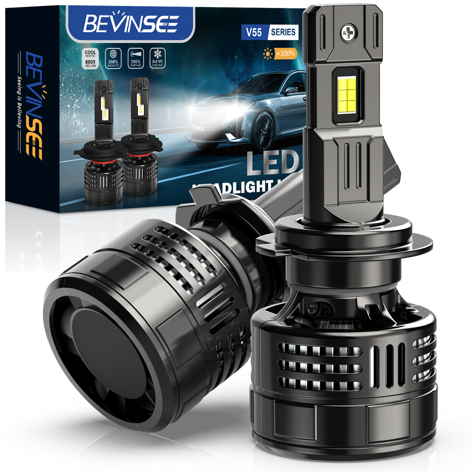 Ampoule H7 LED V55 pour Conduire la Nuit en Ford Fiesta VI en Toute Sérénité