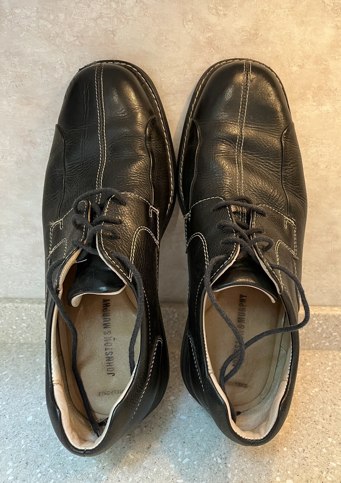 SAOLA Johnston & Murphy Schuler Bicicletta Abito Nero Casual Oxford 20 7222 Scarpe da uomo 10 M