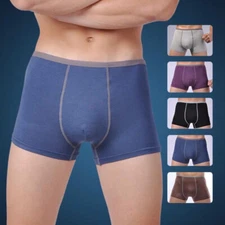 Mens Soft Underwear Boxer Briefs Shorts Bulge Pouch Trunks Underpants L-3XL ⇗