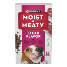 Purina Moist and Meaty Burger with Cheddar Cheese Flavor Dry Soft Dog Food Pouc