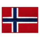 NORWAY FLAG PATCH embroidered iron-on NORWEGIAN EMBLEM applique Kongeriket Norge