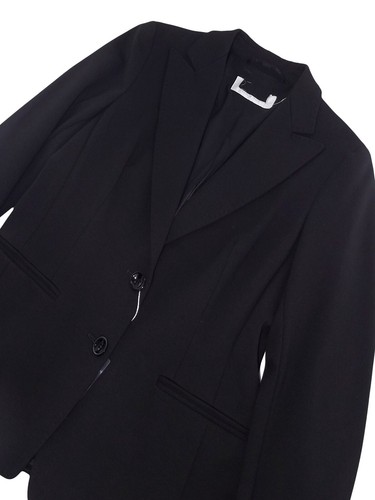Max Mara Blazer Giacca Da Donna Nero Taglia 40 Sfiancata 2 Bottoni Per Completo - Foto 6 di 16