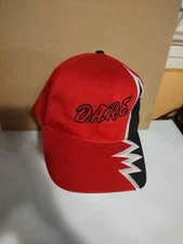 VTG D.A.R.E. Hat To Keep Kids Off Drugs Red Black Hat Shark Tooth Pattern 