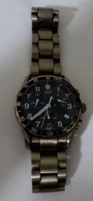 Victorinox Swiss Army Black Men's Watch 241171 titanium sapphire