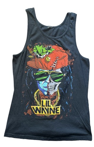 Lil Wayne Tank Top Shirt Young Money Rap T-Shirt Men’s Medium Black Y2K ...