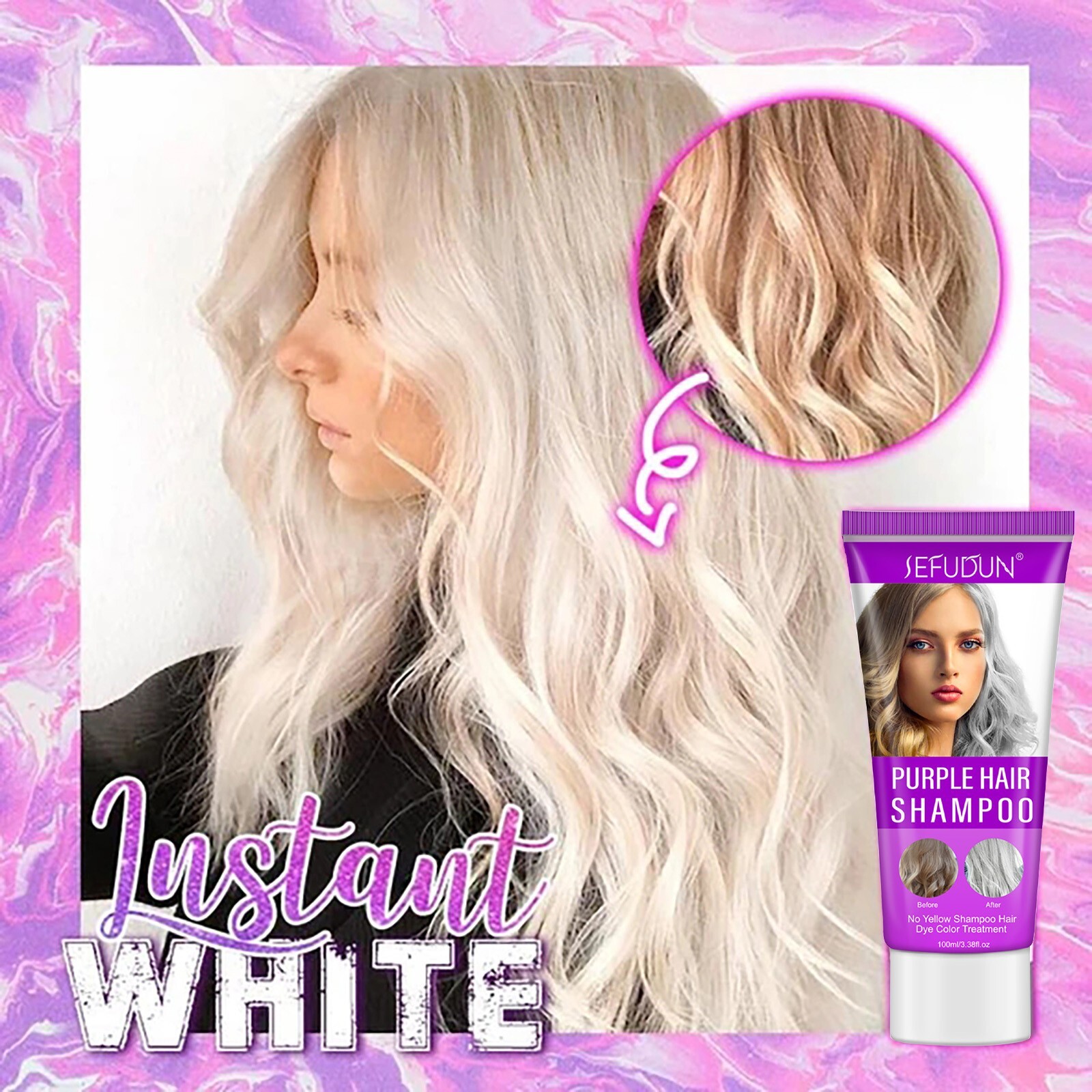 Purple Shampoo For Blonde Hair Lighten Medium Hair Color for Women Permanent | eBay Purple Shampoo For Blonde Hair Lighten Medium Hair Color for Women Permanent | eBay