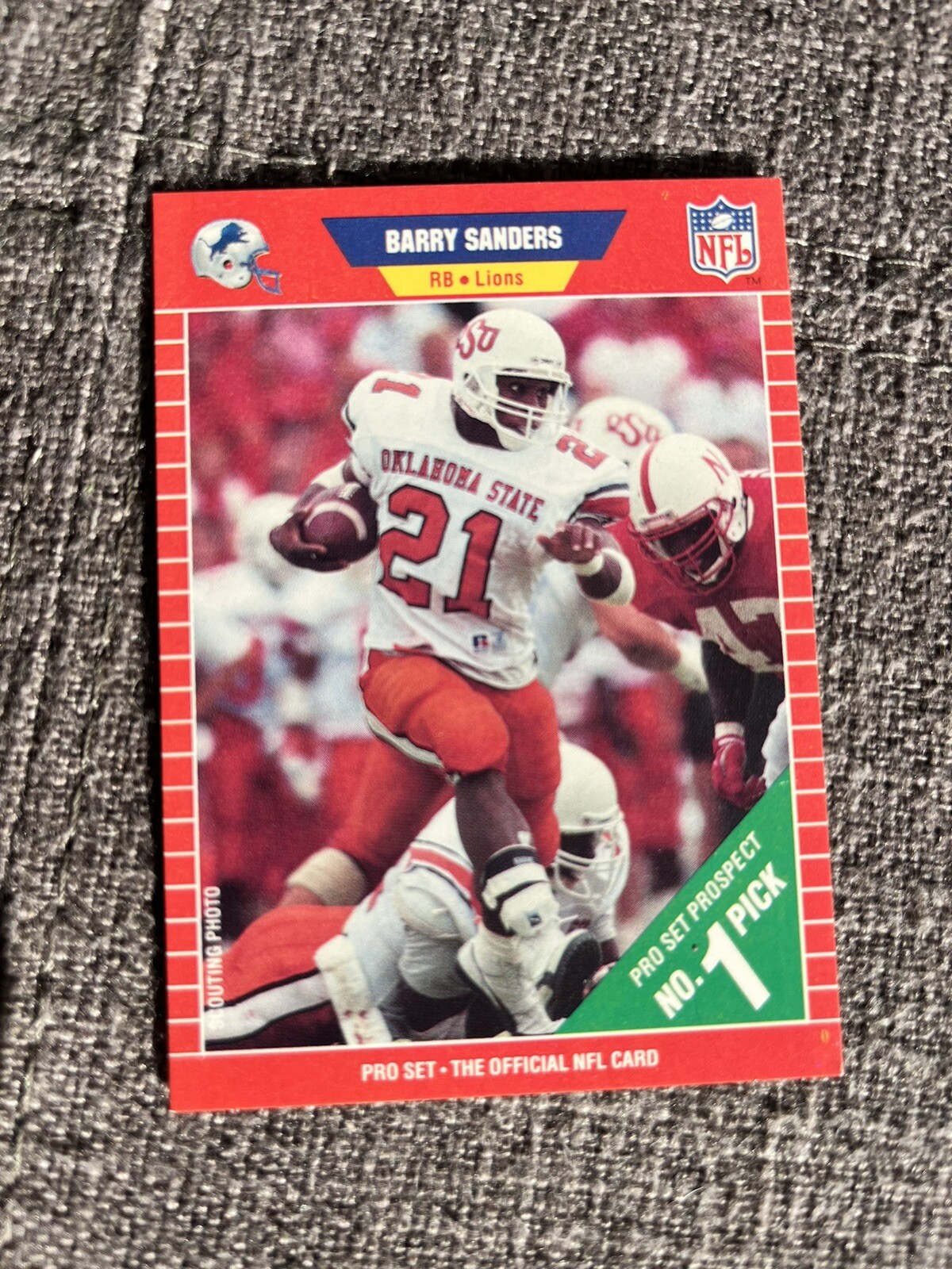 1989 Pro Set - #494 Barry Sanders (RC)