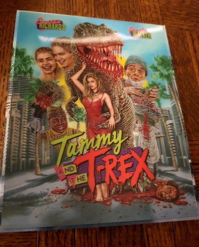 Tammy and the T-Rex Blu-ray/DVD w/OOP Slipcover Vinegar Syndrome LIKE NEW - Picture 2 of 2