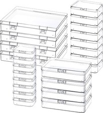 24 Pack Mixed Sizes Small Plastic Storage Containers Mini Rectangular Small