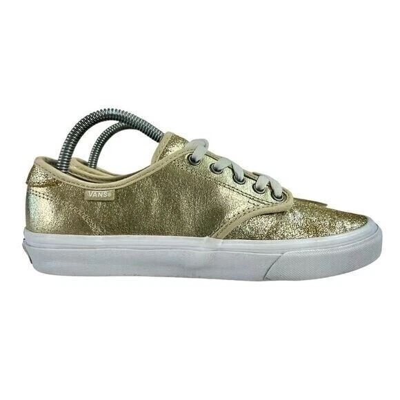 Scarpe Vans donna sneakers basse stringate oro metallizzato 8 5 glitter