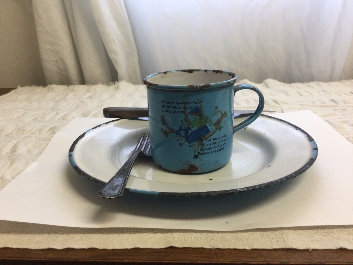 Vintage Kockums Sweden Blue Enamelware | eBay