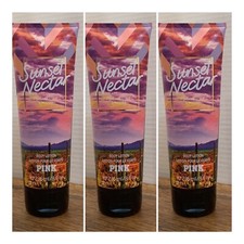 Victoria's Secret PINK Sunset Nectar Body Lotion 8 fl.oz. Lot of 3