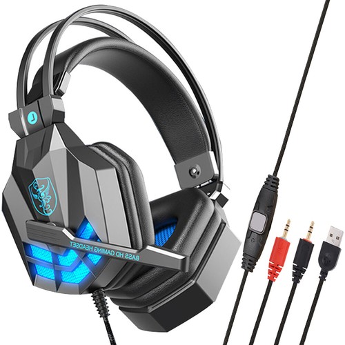 Wired Gaming Keyboard Mouse LED Backlit + Wired Gaming Headset Headphone 4IN1 - Picture 22 of 23